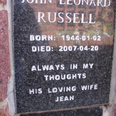 RUSSELL John Leonard 1944-2007