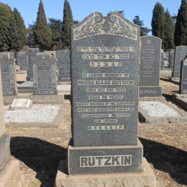 RUTZKIN Morris Isaac -1933