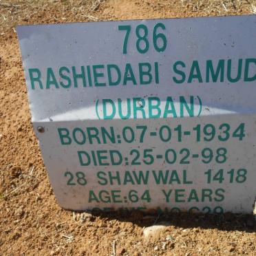 SAMUDH Rashiedabi 1934-1998