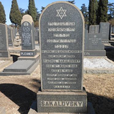 SAKALOVSKY Rachel -1949