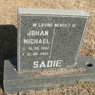 SADIE Johan Michael 1942-2002