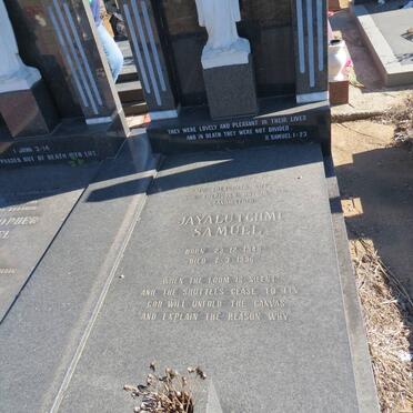 SAMUEL Jayalutchmi 1948-1996