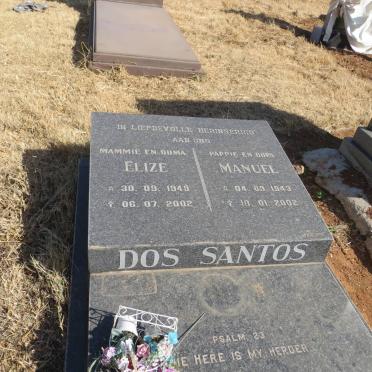 SANTOS Manuel, dos 1943-2002 &amp; Elize 1949-2002