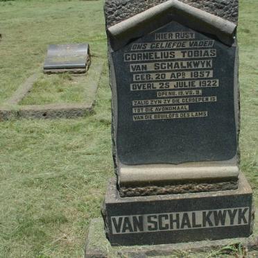 SCHALKWYK Cornelius Tobias, van 1857-1922