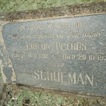 SCHOEMAN Gideon Petrus 1912-1937