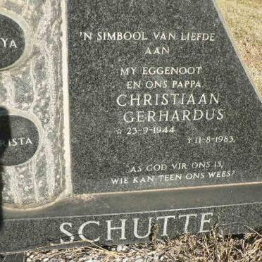 SCHUTTE Christiaan Gerhardus 1944-1983