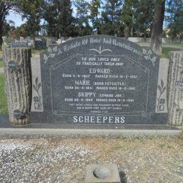 SCHEEPERS Edward 1927-1961 &amp; Marie POTGIETER 1931-1961 :: Edward 1958-1961 :: JOOSTE Anne