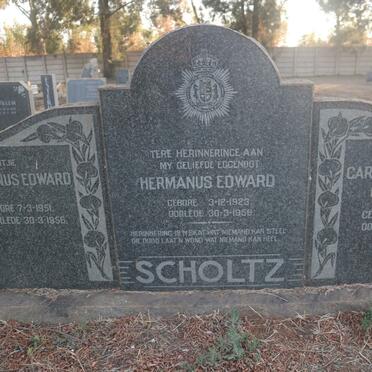 SCHOLTZ Hermanus Edward 1923-1956 &amp; Carolina Maria Cathrina 1923- :: SCHOLTZ Hermanus Edward 1951-1956
