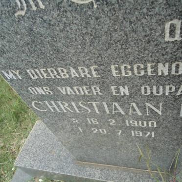 SCHUTTE Christiaan E. 1900-1971 &amp; Anna J.M. 1903-1994