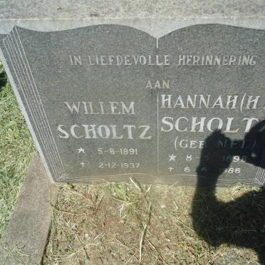 SCHOLTZ Willem 1891-1937 &amp; H.F. NEL 1898-1986