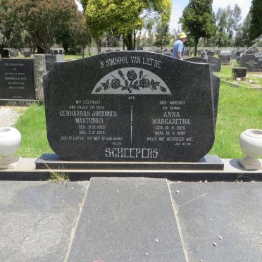 SCHEEPERS Gerhardus Johannes Marthinus 1899-1969 &amp; Anna Margaretha 1905-1992