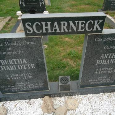 SCHARNECK Arthur Johannes 1900-1998 &amp; Bertha Charlotte 1906-1993