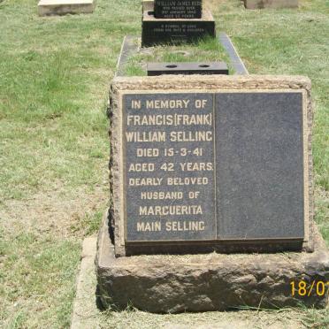 SELLING Francis William -1941