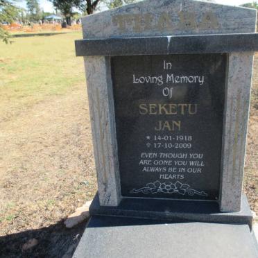 SEKETU Jan 1918-2009