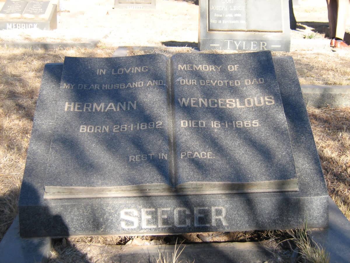 SEEGER Hermann Wenceslous 1892-1965