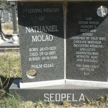 SEOPELA Nathaniel Molao 1933-1997
