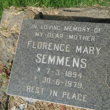 SEMMENS Florence Mary 1894-1979
