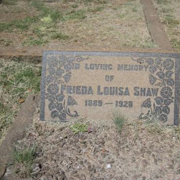 SHAW Frieda Louisa 1889-1923