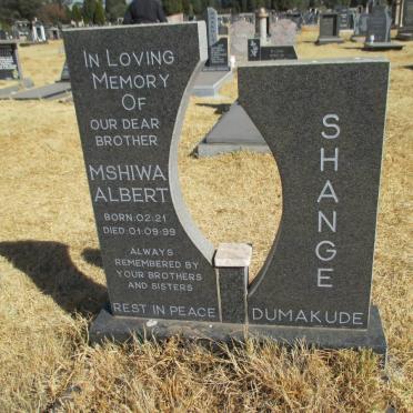 SHANGE Mshiwa Albert 1921-1999