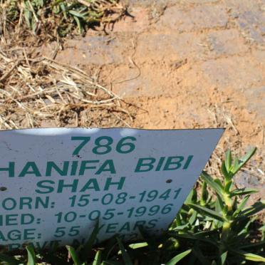 SHAH Hanifa Bibi 1941-1996