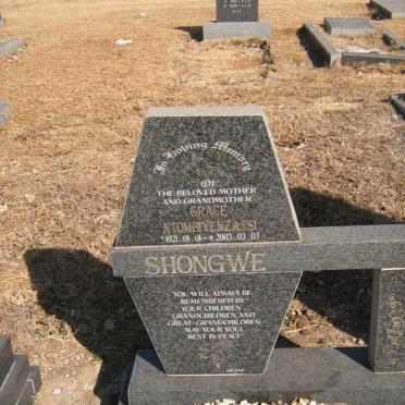 SHONGWE Grace Ntombiyenzansi 1921-2003