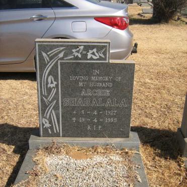 SHABALALA Archie 1927-1995