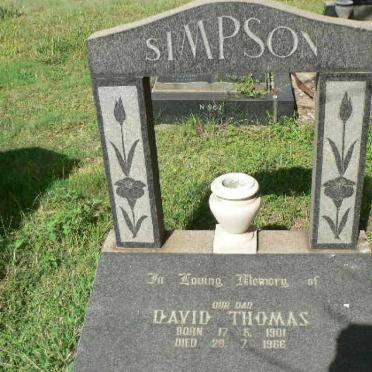 SIMPSON David Thomas 1901-1966