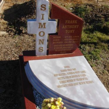 SIMONS Frank Anthony Tony 1954-2011
