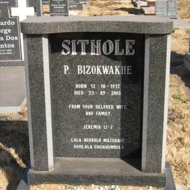 SITHOLE P. Bizokwakhe 1932-2003