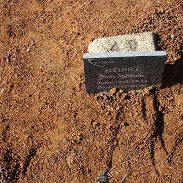 SITHOLE Fana Nafthalie 1948-2013