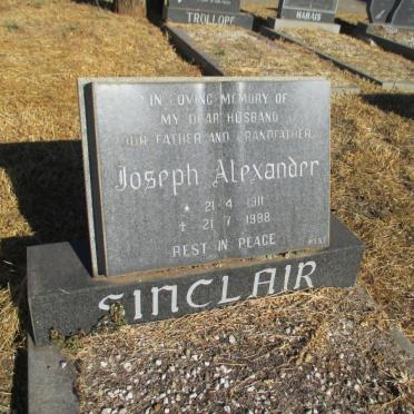 SINCLAIR Joseph Alexander 1911-1988