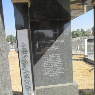 SIBINDI Ezekiel Mazinyana Magagula 1921-1998