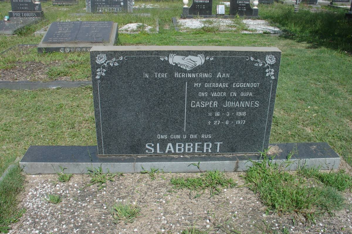 SLABBERT Casper Johannes 1918-1977