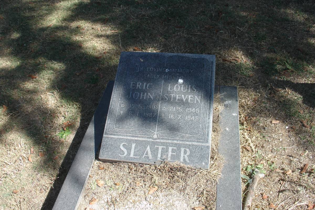 SLATER Eric John 1916-1987 :: SLATER Louis Steven -1945