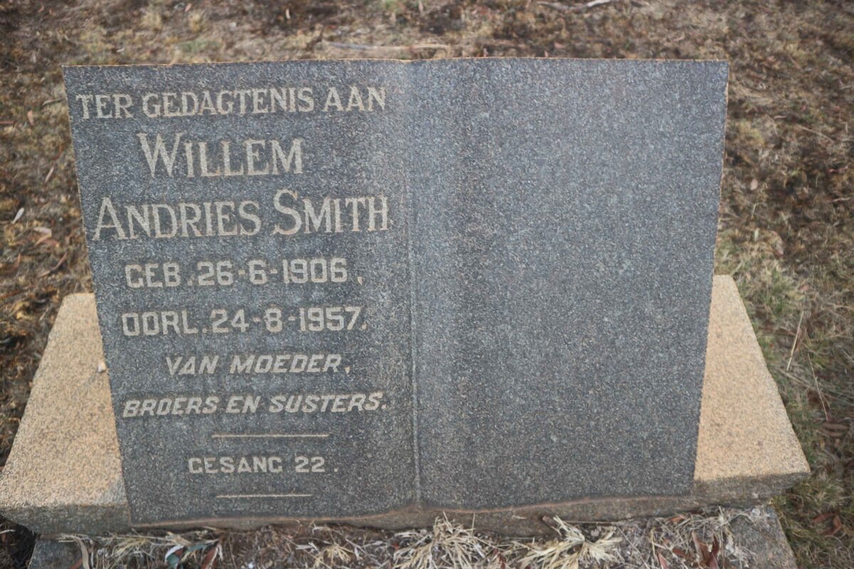 SMITH Willem Andries 1906-1957