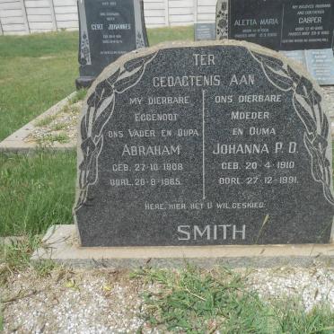 SMITH Abraham 1908-1965 &amp; Johanna P.D. 1910-1991 ::SMITH  Hans 1943-2005