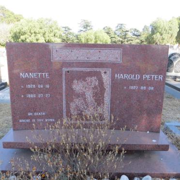 SMITH Harold Peter 1927- &amp; Nanette 1928-1986