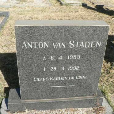 STADEN Anton, van 1953-1992