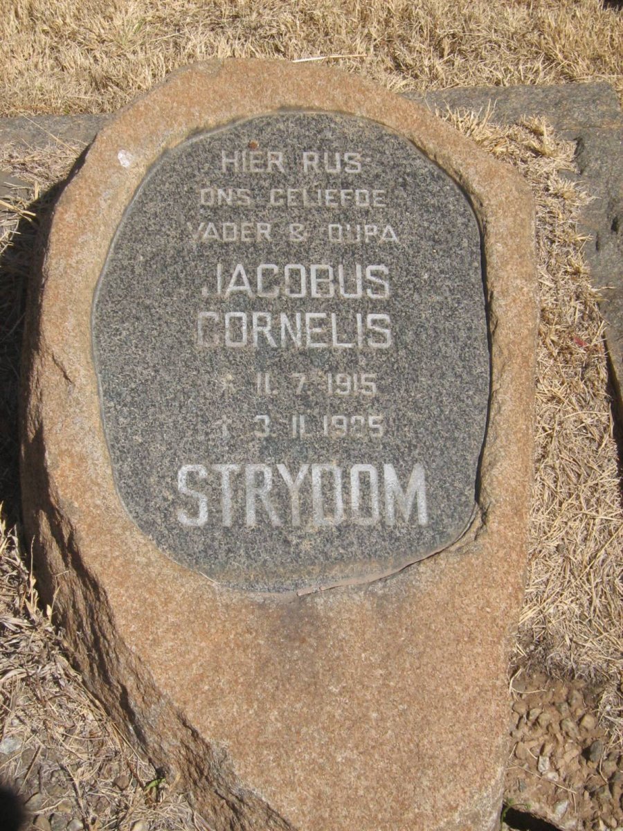 STRYDOM Jacobus Cornelis 1915-1985