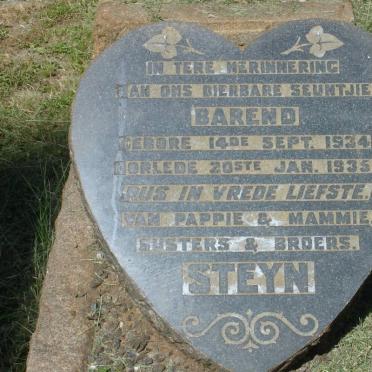 STEYN Barend 1934-1935