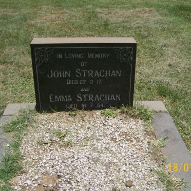 STRACHAN John -1917 &amp; Emma -1964