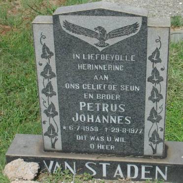 STADEN Petrus Johannes, van 1958-1977