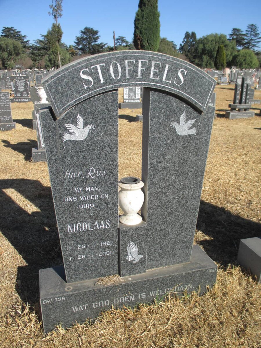 STOFFELS Nicolaas 1927-2000