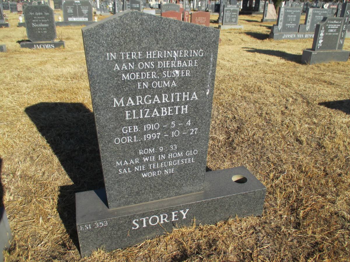 STOREY Margaritha Elizabeth 1910-1997