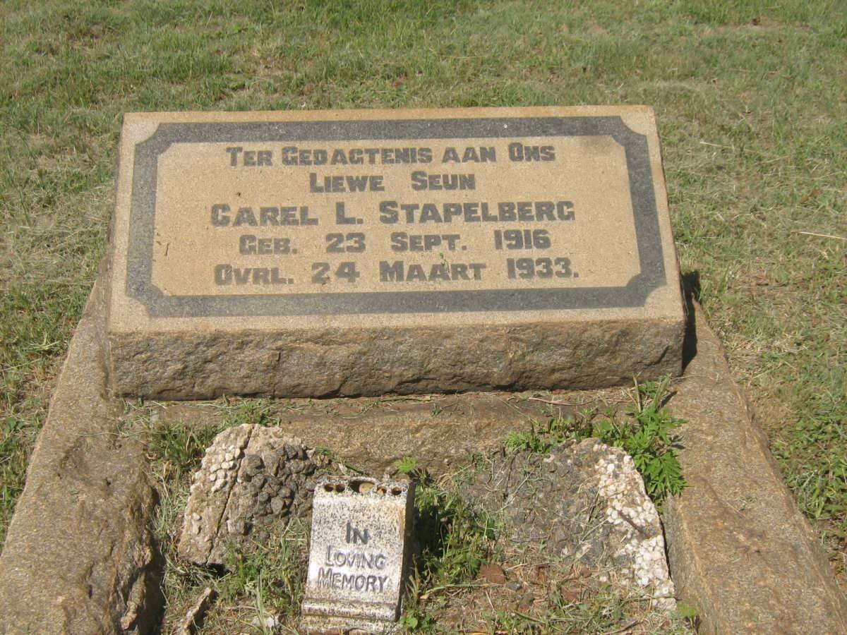STAPELBERG Carel L. 1916-1933