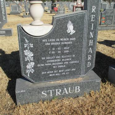 STRAUB Reinhard 1952-2001