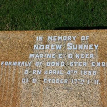 SUNNEY Andrew 1858-1911