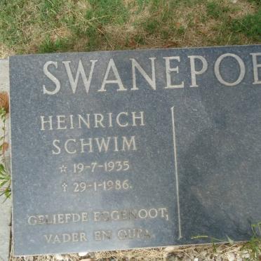 SWANEPOEL Heinrich Schwim 1935-1986