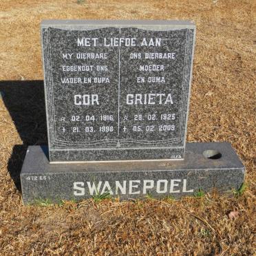 SWANEPOEL Cor 1916-1998 &amp; Grieta 1925-2009