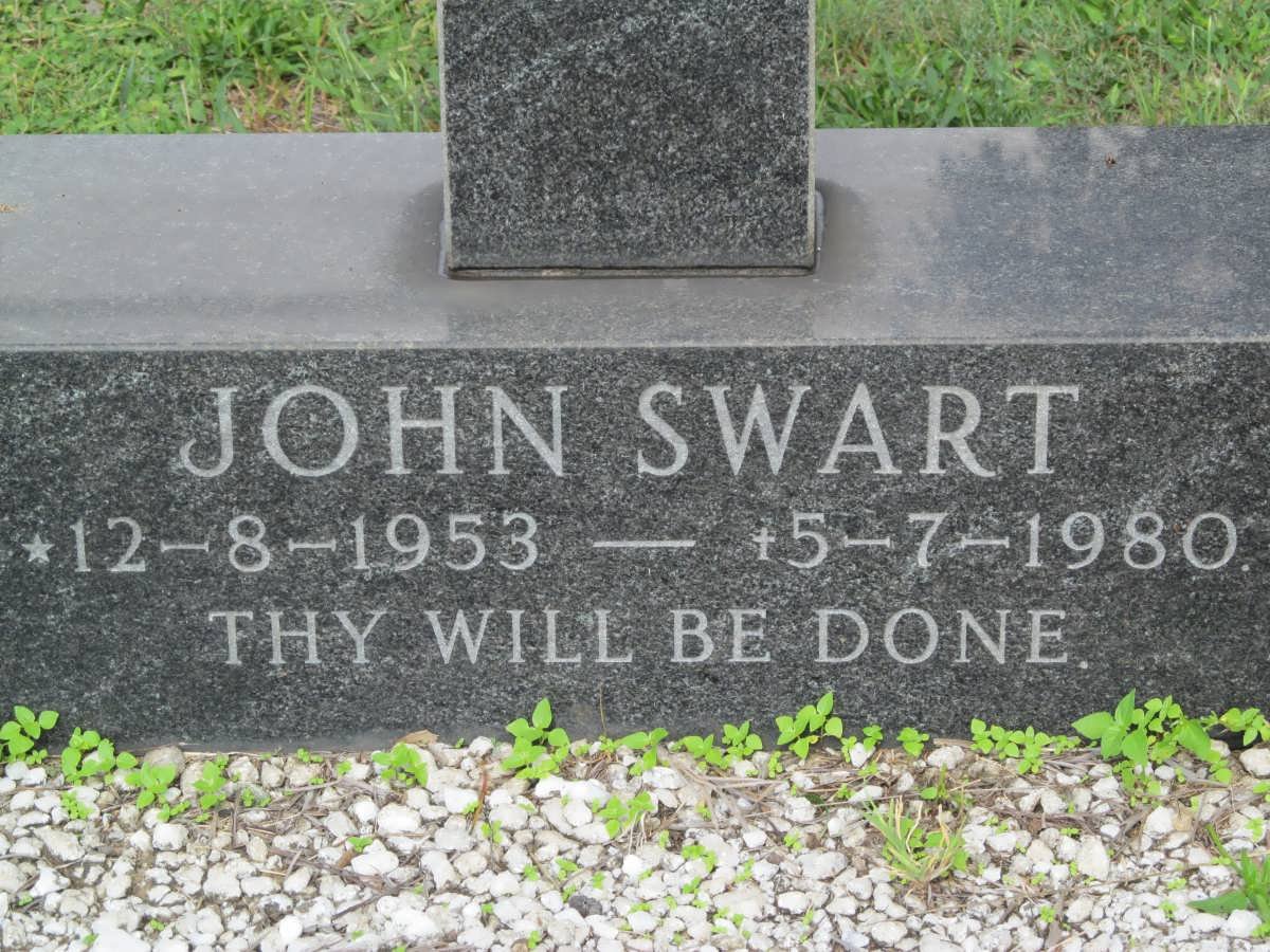 SWART John 1953-1980